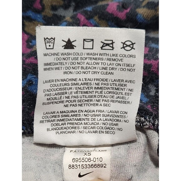 Nike Dri Fit Gym Capri Leggings Women's Size Extra Small XS Excercise 695506-010 - Picture 6 of 7